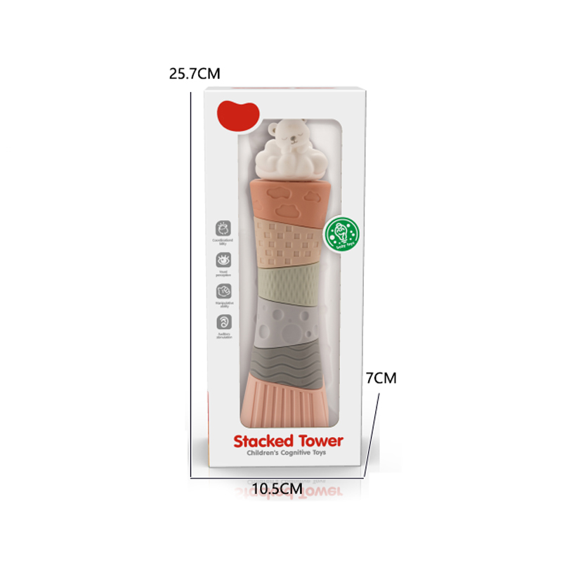 SOFT RUBBER STACKING TOY（2 ASST MIXED） toys