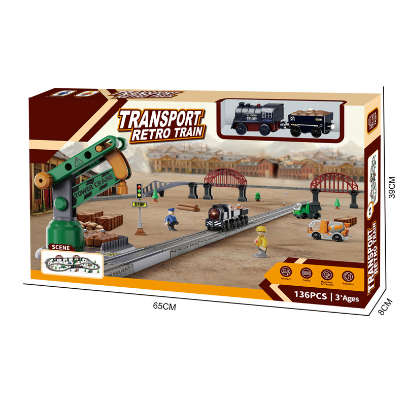 RAIL TRAIN SET,136 PCS toys