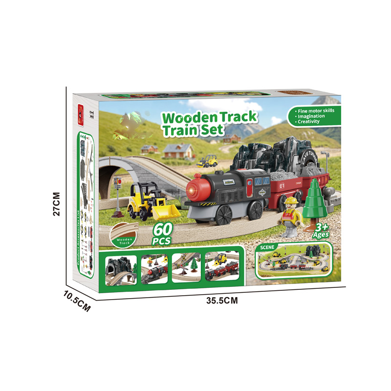RAIL TRAIN SET,60 PCS toys