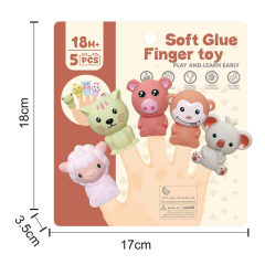 SOFT RUBBER FINGER DOLLS 5PCS toys