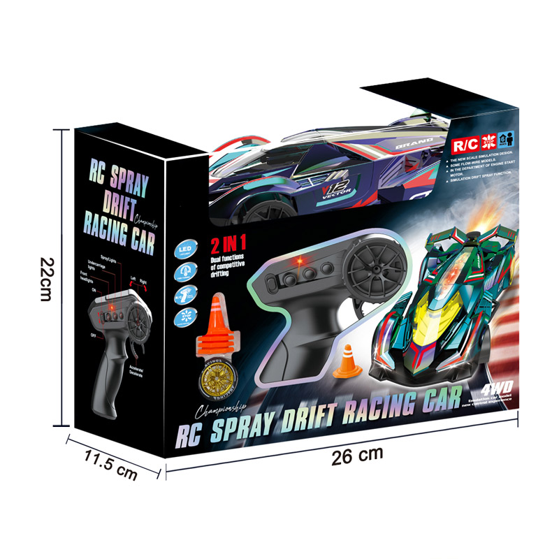 2.4G R/C CAR W/LIGHTS,SPRAY toys