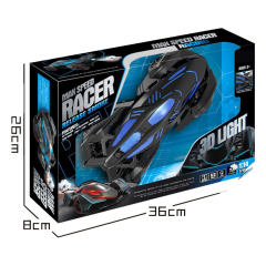 1:16 5CH R/C CAR V12 BLACK RED/BLACK BLUE W/SPRAY BATTERY  INCLUDED  toys