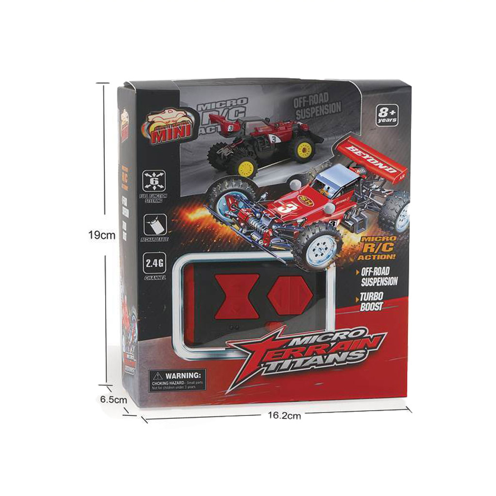 1: 64/5CH MINI RC OFF-ROAD VEHICLE- RED( BATTERY INCLUDED  toys