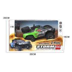 1:18 2.4G STARMAX R/C RACING CAR (BATTERY INCLUDES) RED/GREEN/BLUE 3-COLOR MIXED  toys
