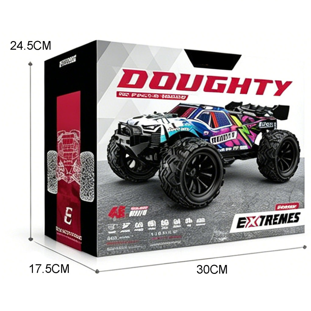 1:16  2.4G BRUSHED FULL SCALE HIGH SPEED CAR PURPLE/YELLOW （BATTERY INCLUDED） toys
