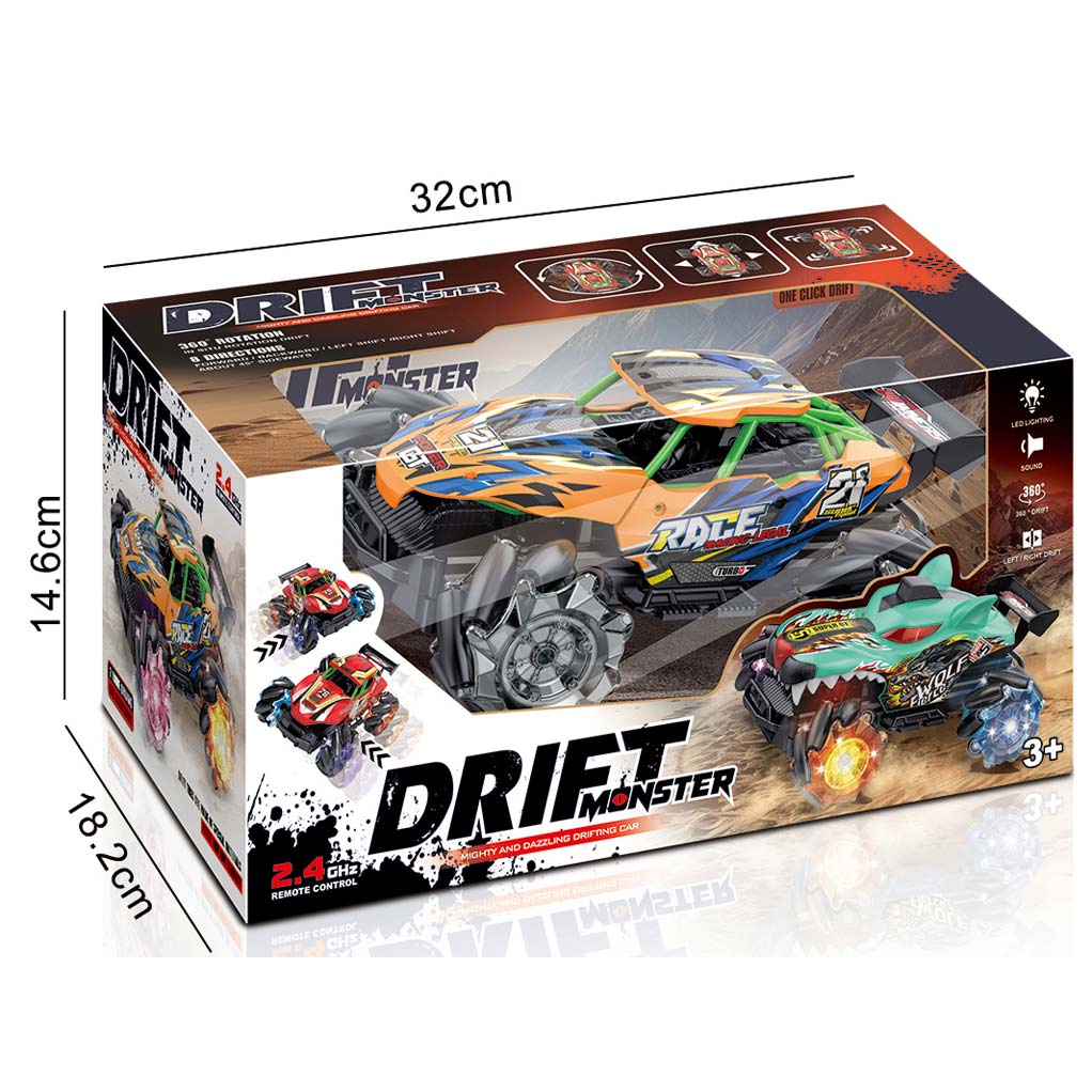 2.4G 13CH R/C STUNT CAR W/LIGHT,MUSIC(2 COLORS) toys