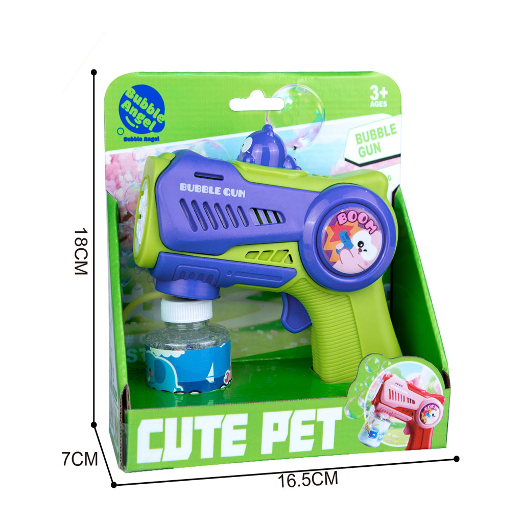 B/O BUBBLE GUN W/LIGHT（5 HOLES） toys