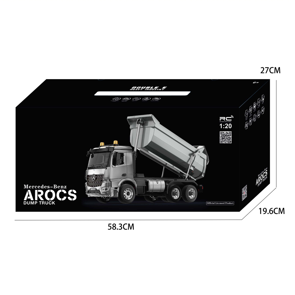 1: 20 MERCEDES BENZ AROCS RC ALLOY DUMP TRUCK MODEL(BATTERY INCLUDED)  toys