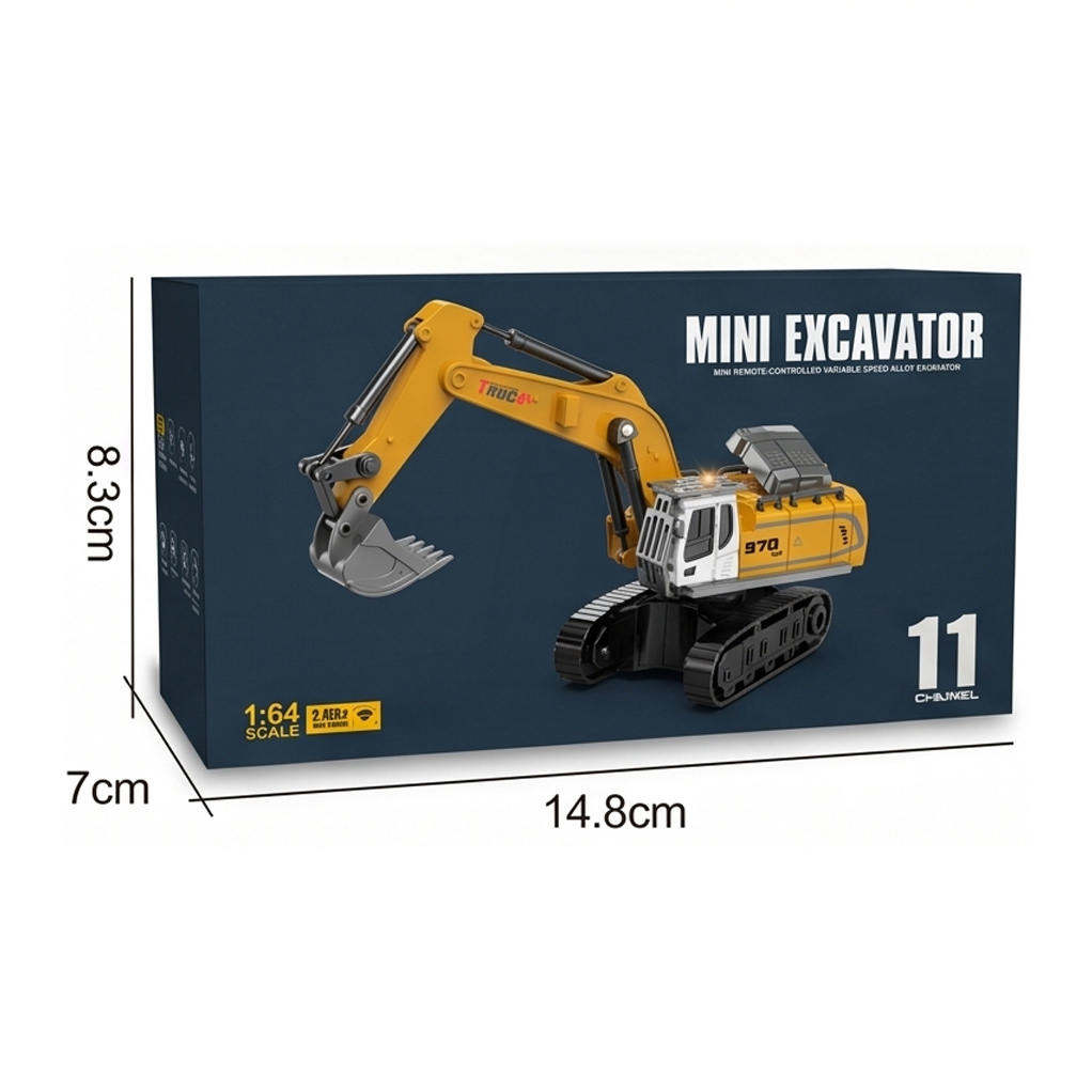 1: 64 MINI ALLOY R/C CRAWLER EXCAVATOR TRUCK toys