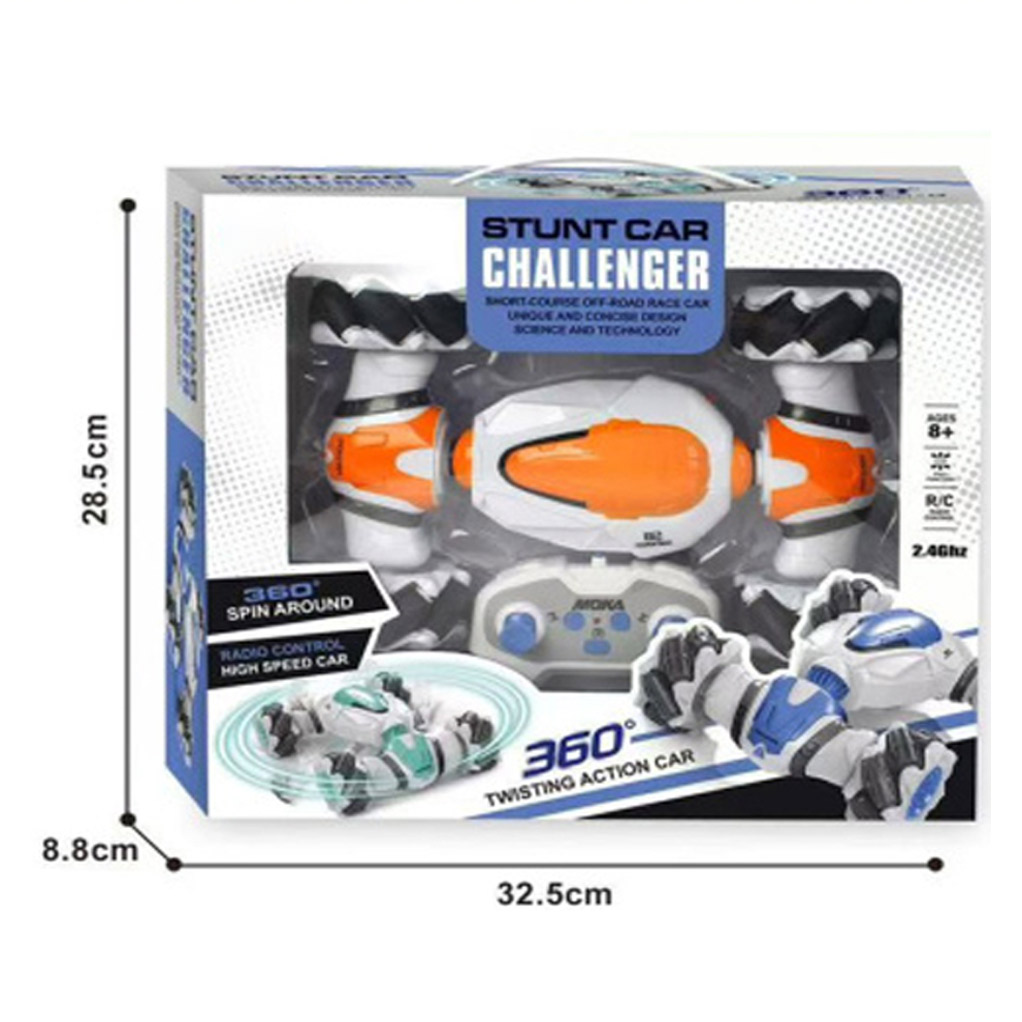 R/C TWISTED STUNT CAR (3COLORY BATTERY INCLUDED) toys