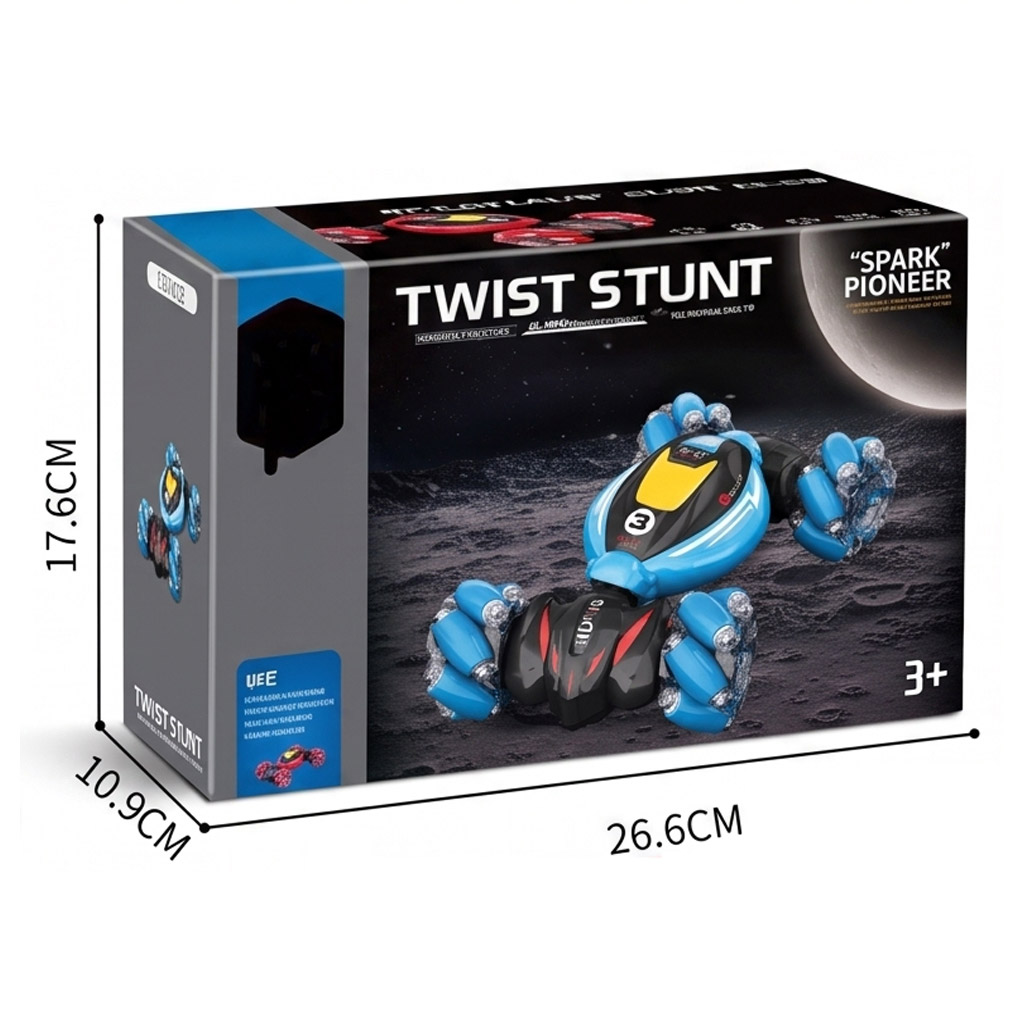 R/C STUNT CAR (BLUE/RED)  BATTERY INCLUDED toys