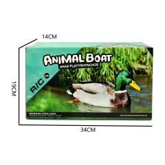 2.4G 4-CH 2-IN-1 R/C GREEN DUCK BOAT (BATTERY INCLUDES) toys