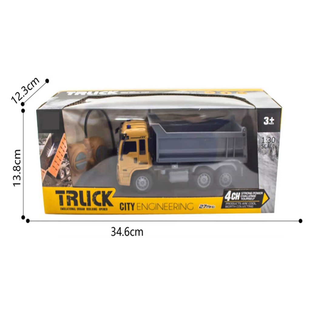 1: 30 4-CH R/C ENGINEERING VEHICLE W/LIGHT （BATTERY INCLUDED） toys