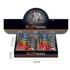 ALLOY OFF-ROAD BICYCLE(12PCS/DISPLAY BOX，3 COLORS MIXED) toys
