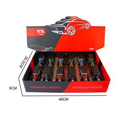 1:32 PULL BACK ALLOY CAR W/LIGHT,SOUND（4 COLORS,12PCS/DISPLAY BOX） toys