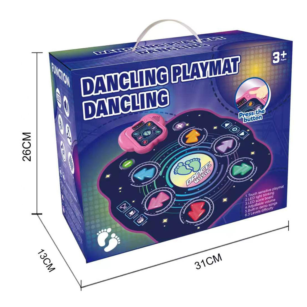 DANCE RUG WITH 6 KEYS W/LIGHT,MUSIC toys
