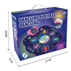 DANCE RUG WITH 6 KEYS W/LIGHT,MUSIC toys