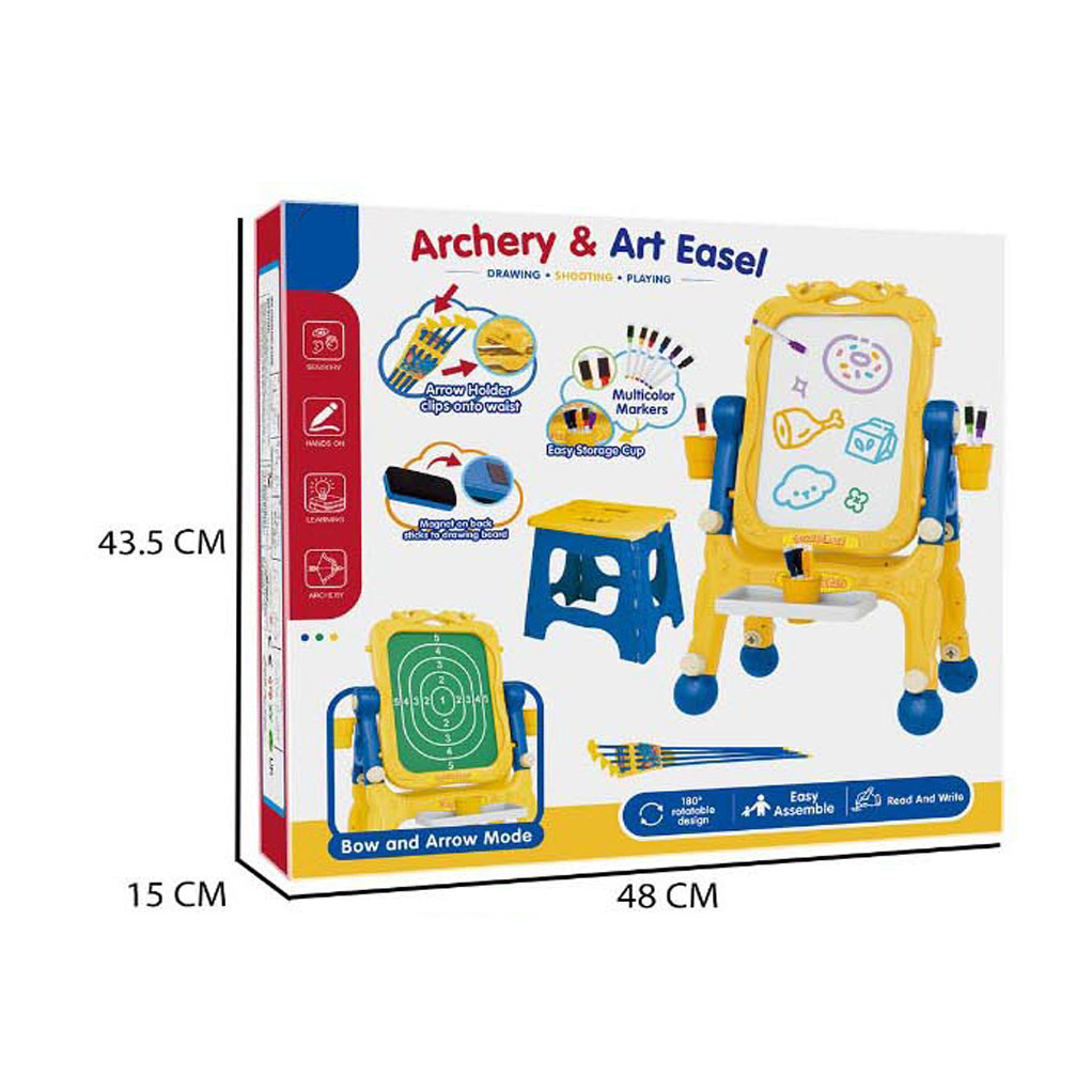 WRITING BOARD W/CHAIR（2 IN 1，YELLOW） toys