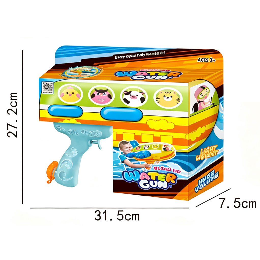 INFLATABLE AIRCRAFT WATER GUN  250ml toys