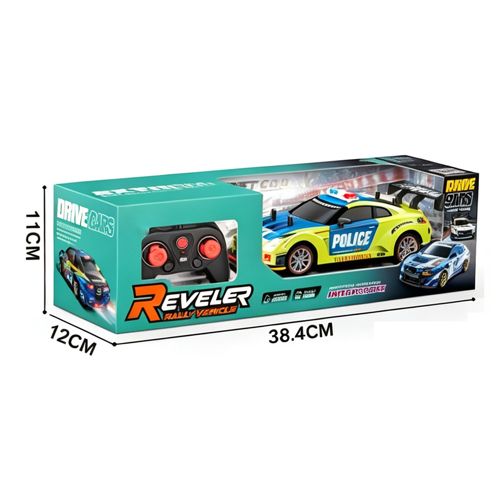 1:18 5CH R/C POLICE CAR W/LIGHT,SPRAY toys