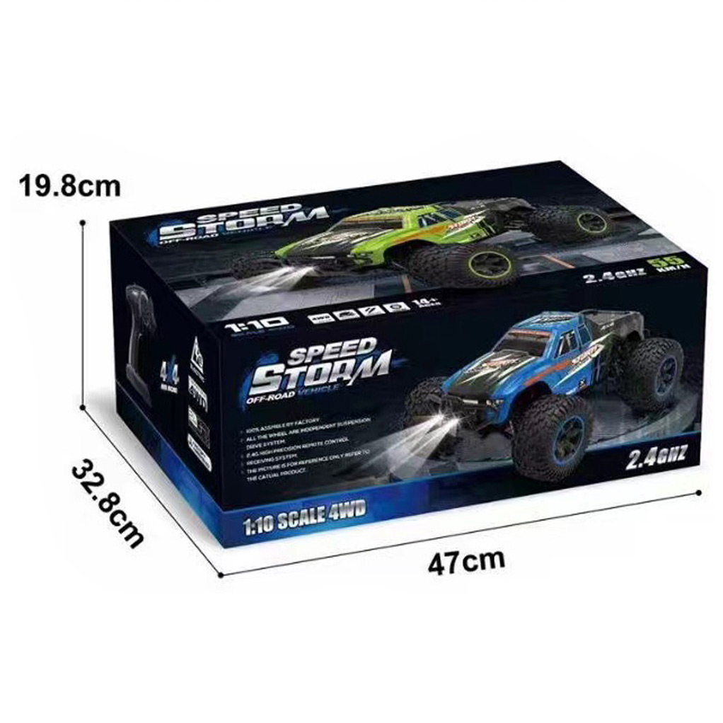 2.4G 1:10 R/C CAR(BLUE/GREEN) toys